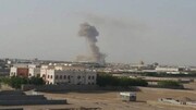 حمله هوایی عربستان به فرودگاه بین المللی صنعا