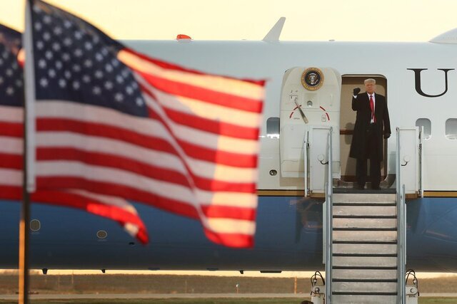 ترامپ برای شرکت در مراسم خداحافظی به فلوریدا می‌رود