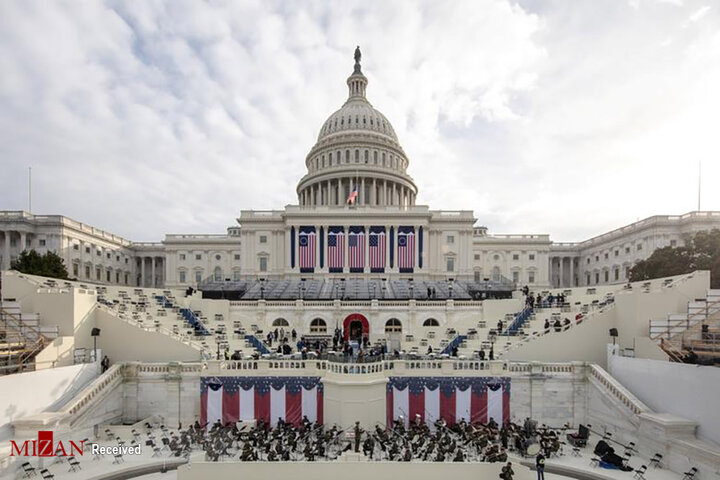 کاخ سفید در تدارک برای برگزاری مراسم تحلیف بایدن / تصاویر