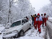 نجات هموطنان گرفتار در برف کولاک در گلستان / تصاویر