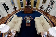 بایدن دکوراسیون اتاق بیضی کاخ سفید را تغییر داد/ عکس