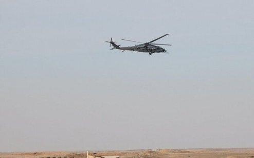 پرواز هواپیمای آمریکایی در مرز عراق و سوریه