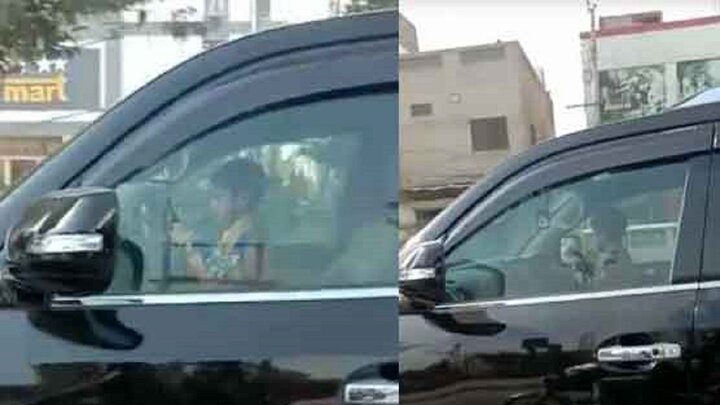 رانندگی کودک ۵ ساله با خودروی شاسی بلند/ فیلم