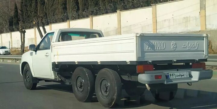 خودروی ۶ چرخ سایپا وارد خیابان‌های تهران شد + عکس و مشخصات خودرو