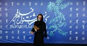 ماسک عجیب گلاره عباسی در جشنواره فیلم فجر/عکس