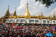 اعتراضات خیابانی علیه کودتا در میانمار وارد سومین روز شد