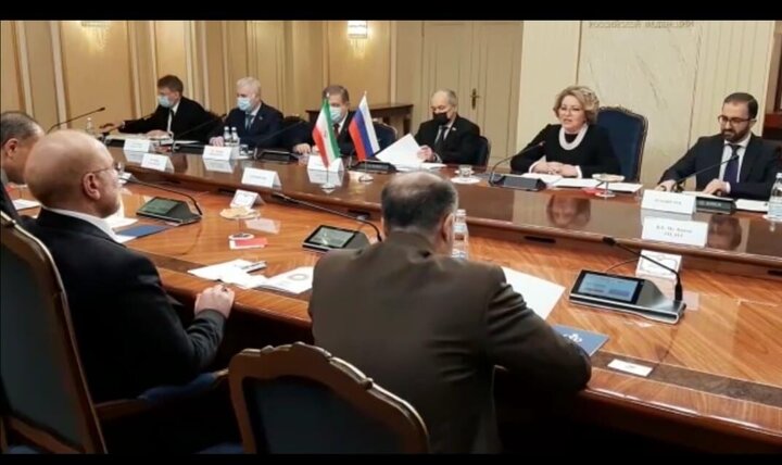 نشست قالیباف با رئیس شورای فدراسیون روسیه