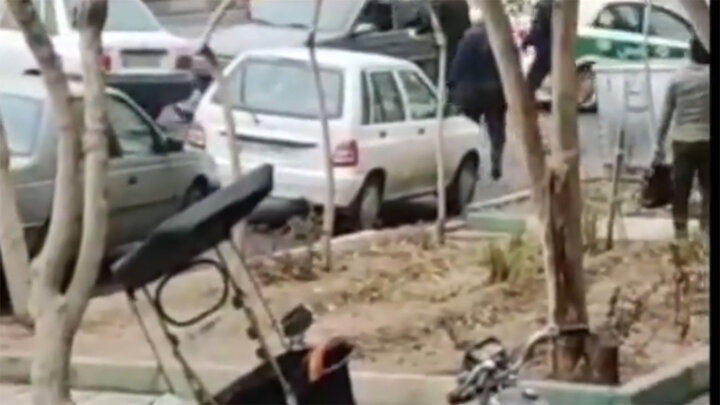 فرار عجیب سارقان و تیراندازی پلیس در شیراز / فیلم