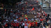 تداوم اعتراضات مردم میانمار علیه کودتای نظامی در این کشور
