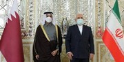 دیدار ظریف با همتای قطری در تهران