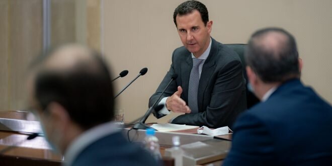 دیدار بشار اسد با اعضای شورای عالی اداره محلی در دمشق
