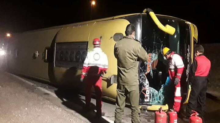 حادثه خونین برای اتوبوس مسافربری در جاده کرمانشاه به لرستان