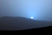 لحظه دیدنی غروب آفتاب در مریخ /فیلم