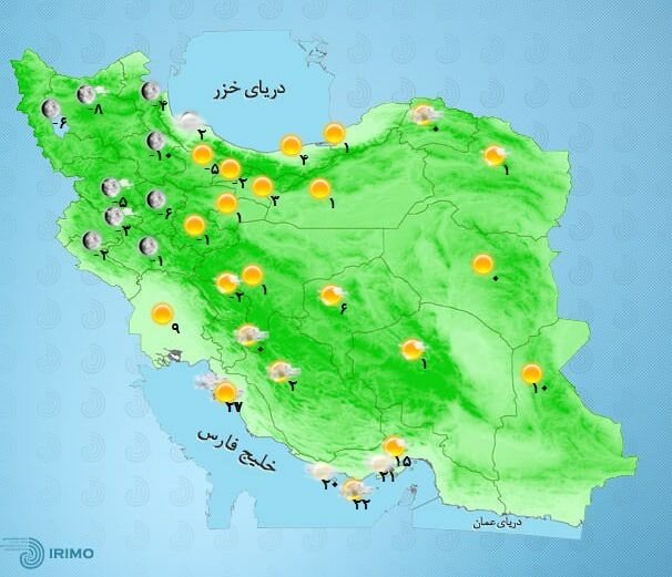 هشدار هواشناسی درباره بارش برف و باران گسترده 