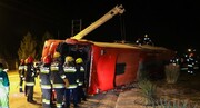 واژگونی اتوبوس در میمه ۲ کشته برجای گذاشت