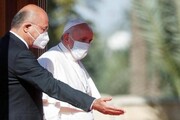 پاپ فرانسیس در بغداد با برهم صالح دیدار کرد