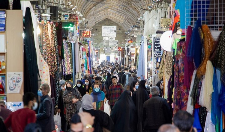 شلوغی بازار وکیل شیراز در اوج کرونا /عکس