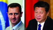 نامه رئیس‌جمهور چین به بشار اسد