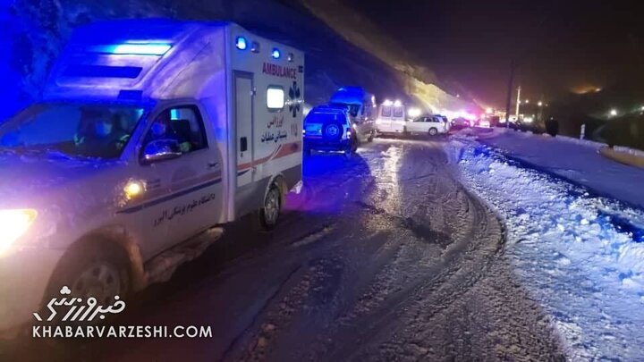 تصویری وحشتناک از واژگونی اتوبوس در جاده چالوس