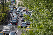 ترافیک سنگین پایتخت در آخرین چهارشنبه سال