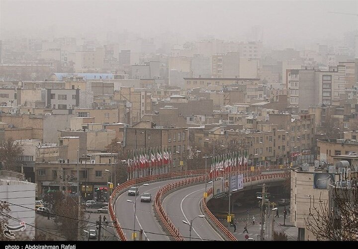 ناسالم شدن هوای شیراز در آخرین هفته سال ۱۳۹۹