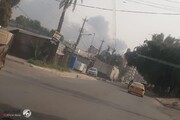وقوع آتش‌سوزی گسترده در بغداد