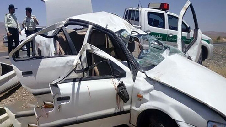 تصادف مرگبار دو خودرو در قزوین
