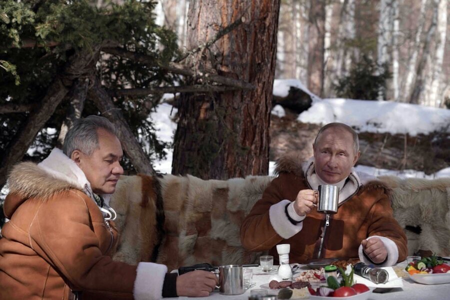 خوشگذرانی زمستانی پوتین در سیبری