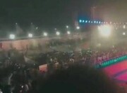 ریزش جایگاه تماشاگران در مسابقات کبدی!/ فیلم