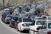 بازگشت مسافرین نوروزی از استان گیلان | ترافیک سنگین در محورهای رشت به قزوین