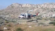 نجات چوپان گرفتار در کوه توسط بالگردهای اورژانس