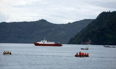 مفقود شدن ۱۷ نفر بر اثر برخورد دو کشتی در اندونزی