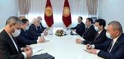 دیدار ظریف با رییس‌جمهور قرقیزستان