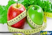 کاهش وزن و لاغری با مصرف سیب