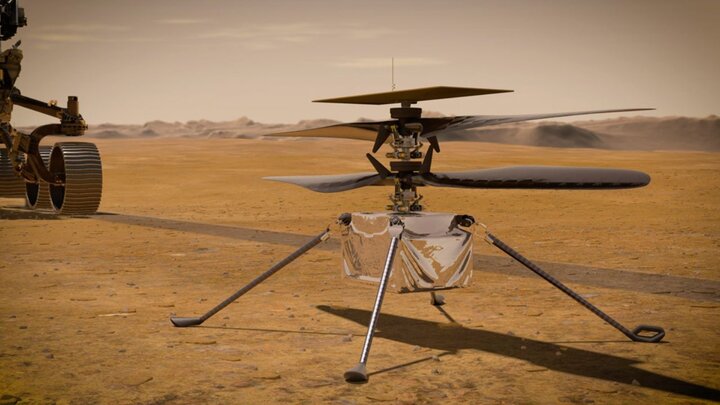 هلیکوپتر مریخی را ببینید/ عکس
