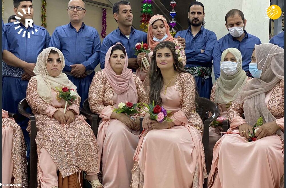 گزارش تصویری از مراسم عروسی دسته جمعی زوج‌ نابینا و ناشنوا