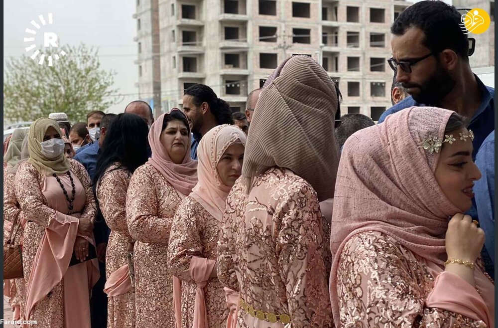 گزارش تصویری از مراسم عروسی دسته جمعی زوج‌ نابینا و ناشنوا