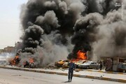 نخستین تصاویر از انفجار خونین و مرگبار امروز در بغداد / فیلم