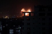 حمله جنگنده‌های رژیم صهیونیستی به نوار غزه / فیلم