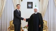 پیام تبریک روحانی به بشار اسد به مناسبت روز ملی سوریه