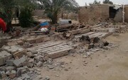 تخریب خانه‌های مسکونی در روستاهای گناوه / تصاویر