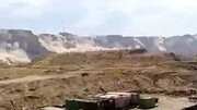 فیلمی از لحظه ریزش کوه در زلزله گناوه
