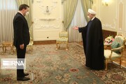 دیدار وزیر امور خارجه صربستان با حسن روحانی