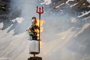 سنت آتش زدن مرد زمستانی در سوئیس / فیلم
