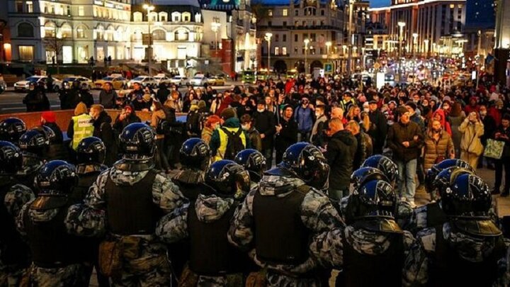 روسیه ۱۴۰۰ معترض حامی ناوالنی را بازداشت کرد