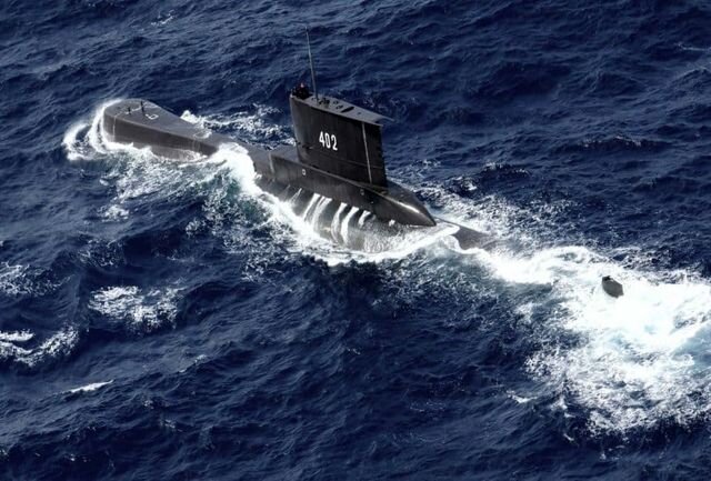 غرق شدن زیردریایی اندونزیایی با ۵۳ سرنشین 