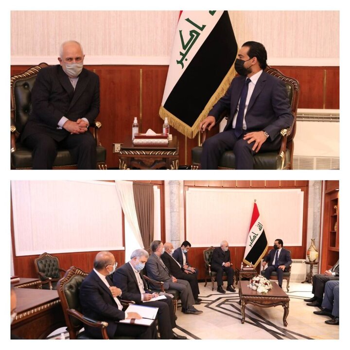 دیدار ظریف با رییس مجلس عراق
