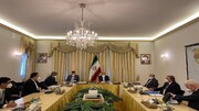 نشست سه‌جانبه روسای هیئت‌های ایران، روسیه و چین در وین برگزار شد
