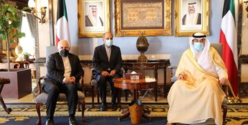 دیدار ظریف با نخست وزیر کویت