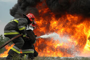 آتش سوزی وحشتناک شرکت تاژ در قزوین / فیلم